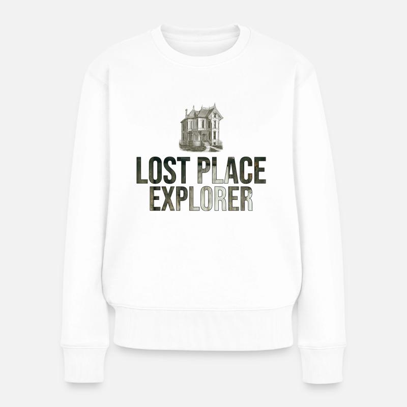 Lost Place Explorer / Urbexer / Verlassene Orte - Frauen Premium Bio Pullover - Weiß