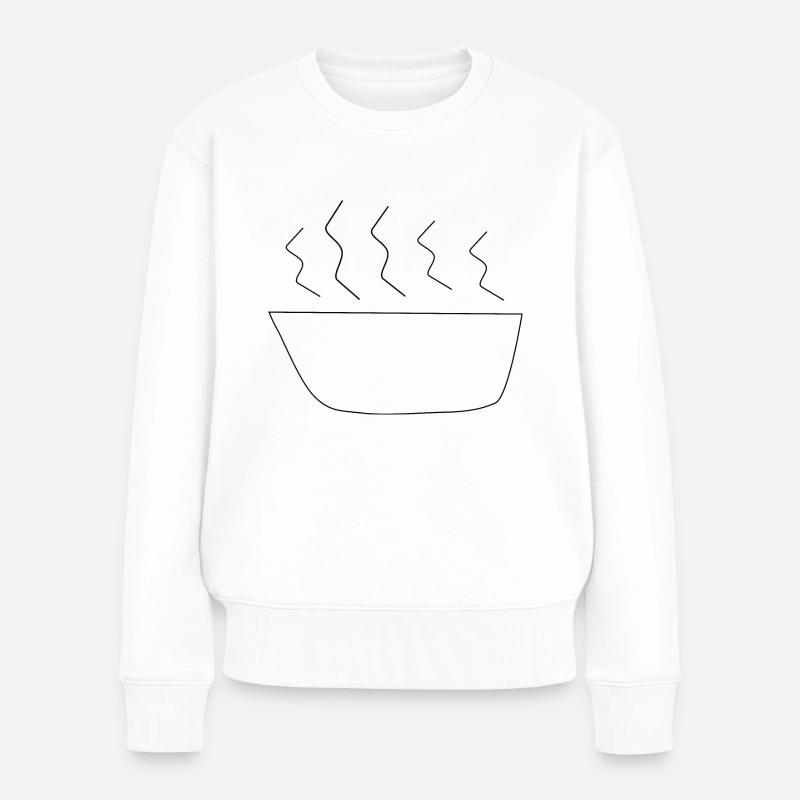 Suppe - Frauen Premium Bio Pullover - Weiß