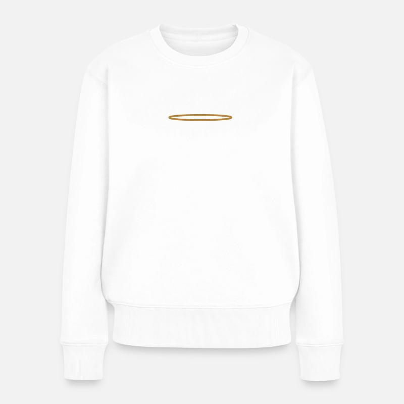 Undschulds Engel - Frauen Premium Bio Pullover - Weiß