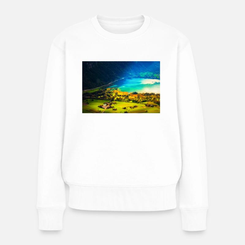 SEELICHT - Frauen Premium Bio Pullover - Weiß