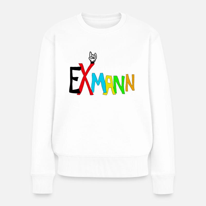 exmann - Frauen Premium Bio Pullover - Weiß