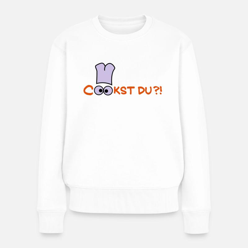 Cook st Du? - Frauen Premium Bio Pullover - Weiß