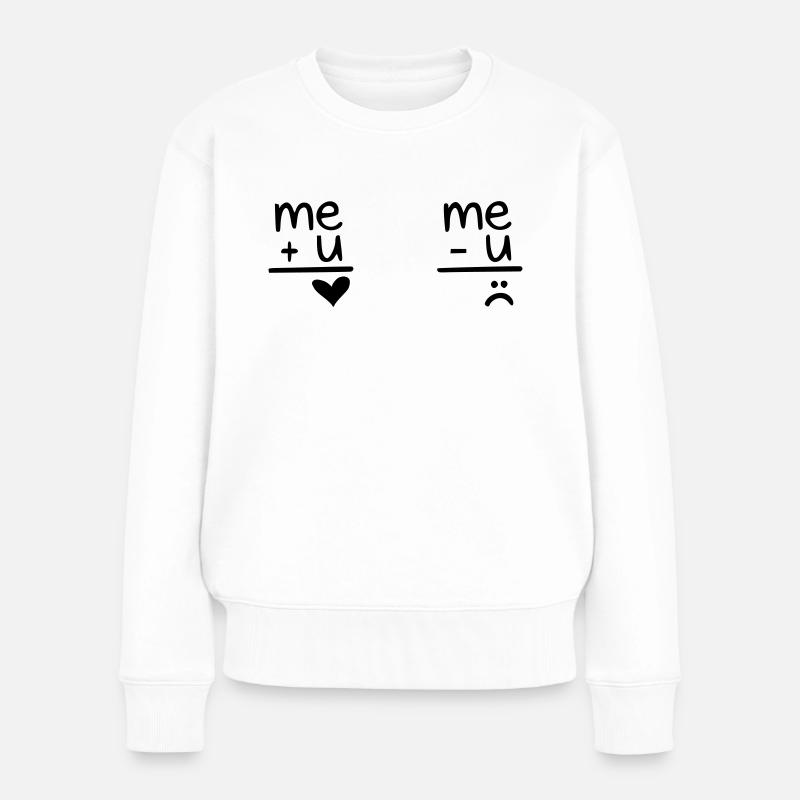 liebe - Frauen Premium Bio Pullover - Weiß