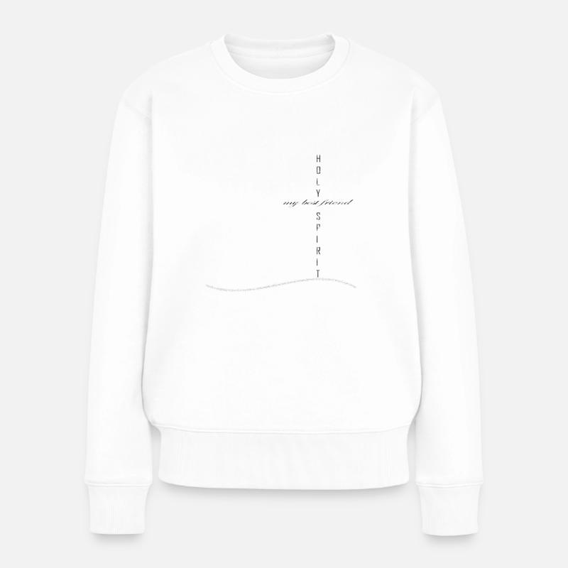 HEILIGER GEIST - Frauen Premium Bio Pullover - Weiß