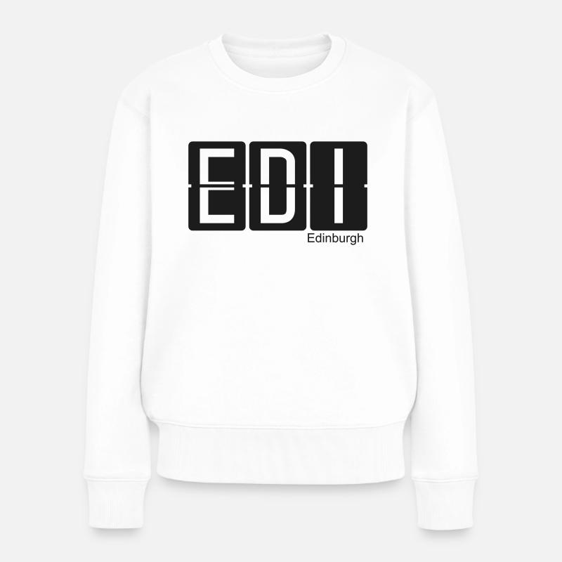 Edinburgh - Frauen Premium Bio Pullover - Weiß