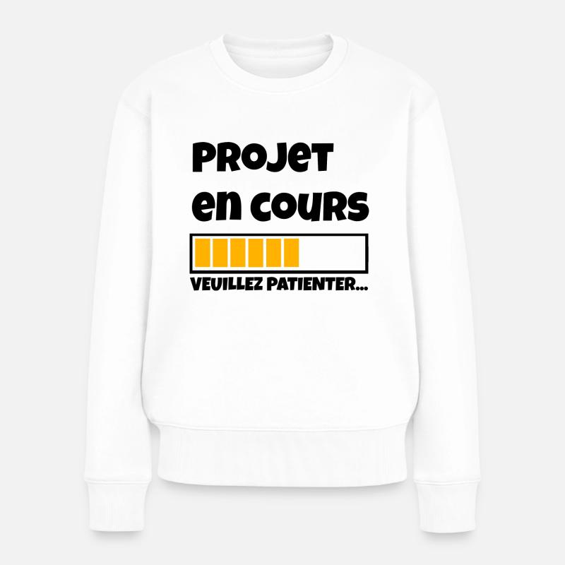 Projet en cours... - Pull Premium bio Femme - blanc