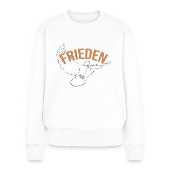 Peace Dove of Peace - Women's Premium Organic Jumper - white - Front - Julia (174cm)