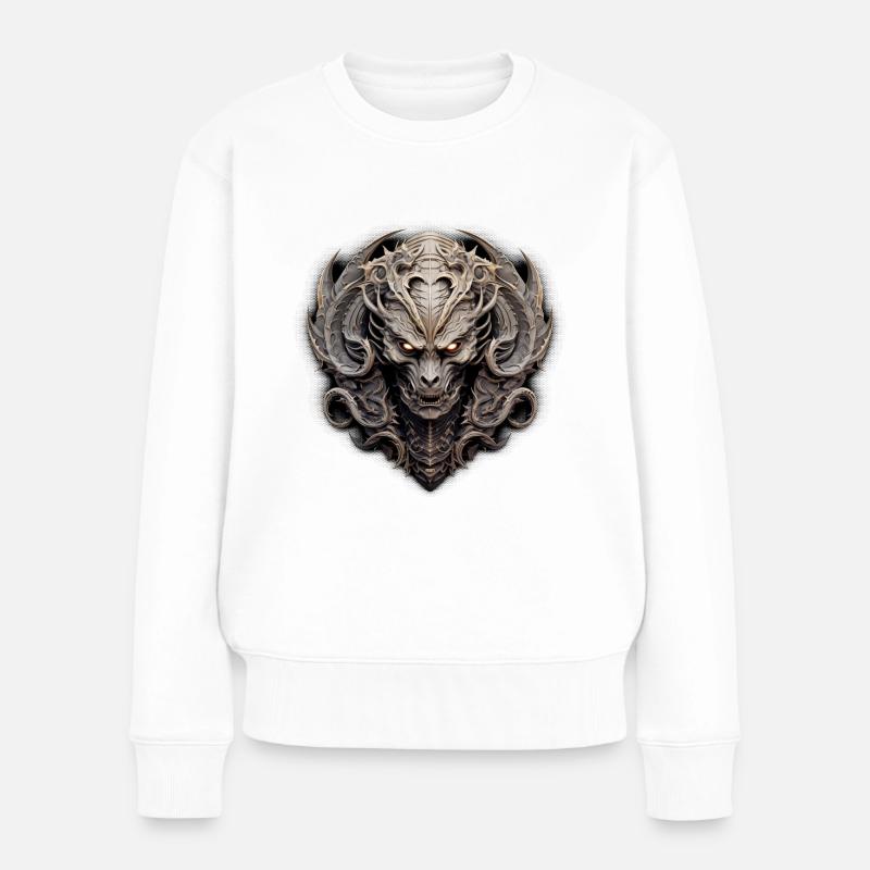 Méchant - Pull Premium bio Femme - blanc
