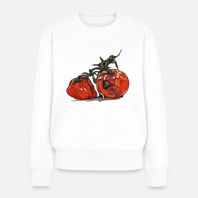 Schimmel // Tomate - Frauen Premium Bio Pullover - Weiß