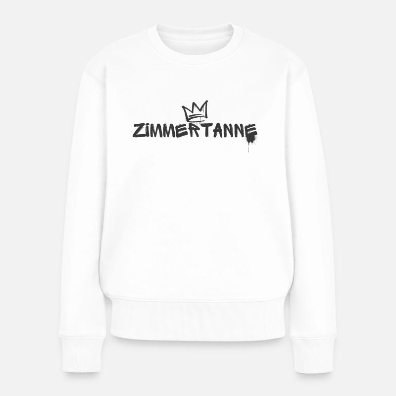 zIMMERTANNE - Frauen Premium Bio Pullover - Weiß