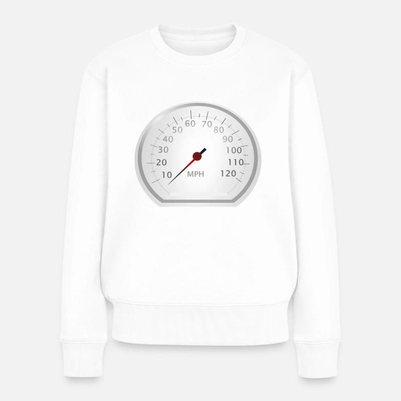 compteur de vitesse - Pull Premium bio Femme - blanc