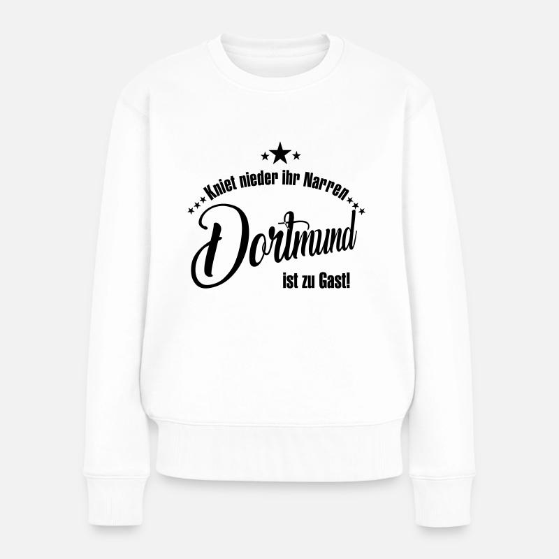 Dortmund - Frauen Premium Bio Pullover - Weiß