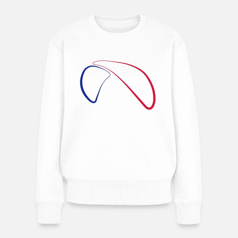 Paragliding Logo 2a - Pull Premium bio Femme - blanc