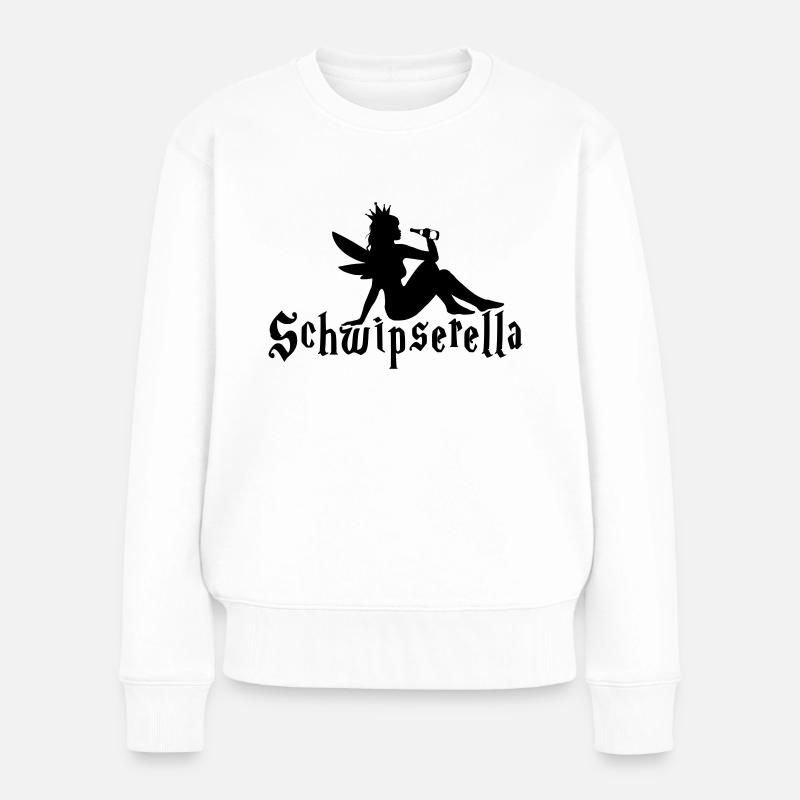 Schwipserella - Frauen Premium Bio Pullover - Weiß