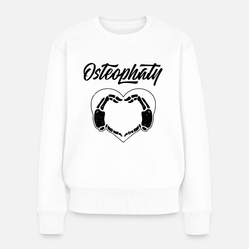 Osteopathie Osteopathen Chiropraktik Osteopath - Frauen Premium Bio Pullover - Weiß