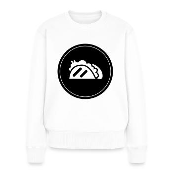 Tacos Foodie - Frauen Premium Bio Pullover - Weiß - Vorne - Julia (174cm)