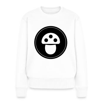 Mushrooms Symbol - Women's Premium Organic Jumper - white - Front - Julia (174cm)