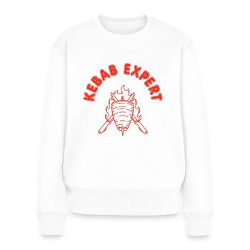 Kebab Expert Kebab Grill - Women's Premium Organic Jumper - white - Front - Julia (174cm)
