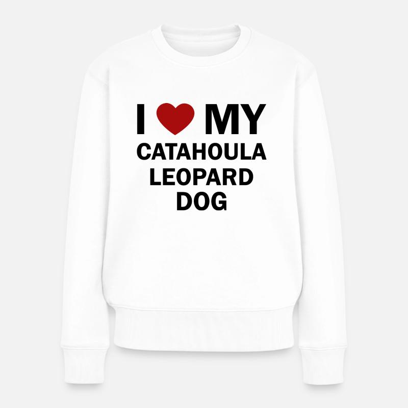 Dog Hund - Frauen Premium Bio Pullover - Weiß