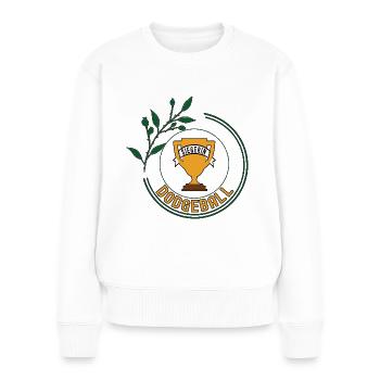 Dodgeball Siegerin Dodgeballerin Spielerin Sieg - Frauen Premium Bio Pullover - Weiß - Vorne - Julia (174cm)