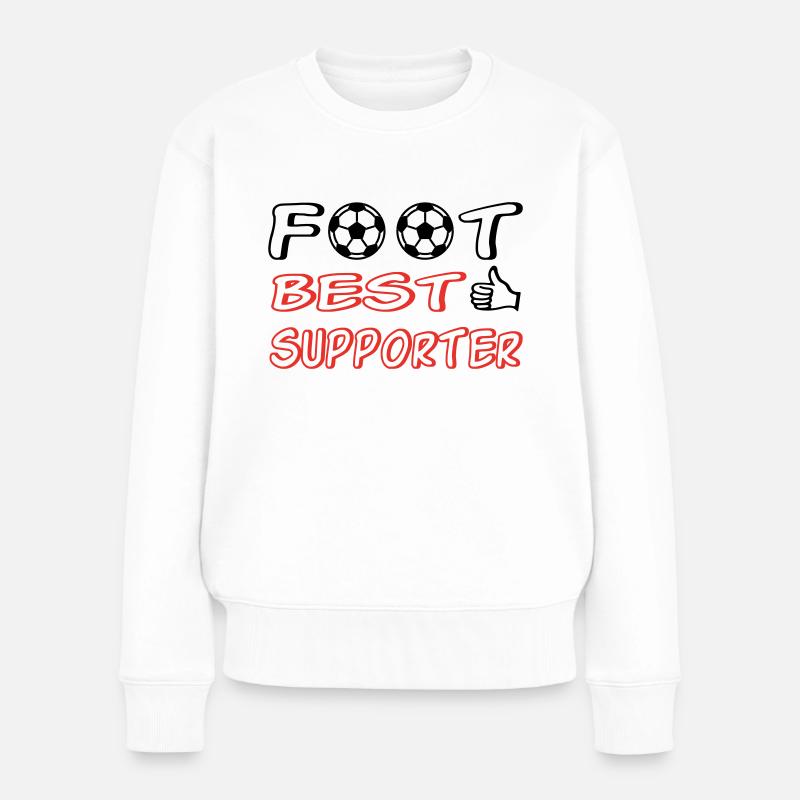 Foot best supporter - Pull Premium bio Femme - blanc