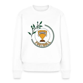 Football Siegerin Footballerin Spielerin Sieg - Frauen Premium Bio Pullover - Weiß - Vorne - Julia (174cm)