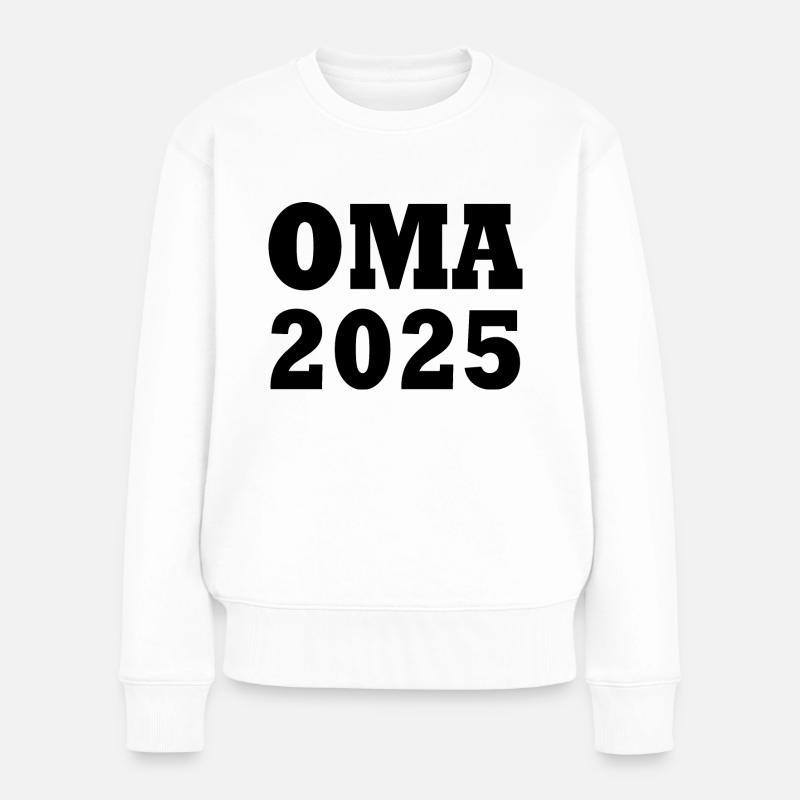 Oma 2025 - Frauen Premium Bio Pullover - Weiß