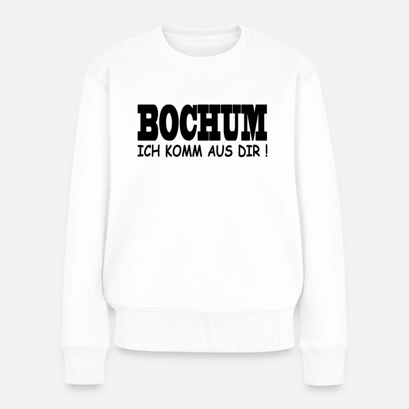 Bochum - Ich komm aus dir! - Frauen Premium Bio Pullover - Weiß
