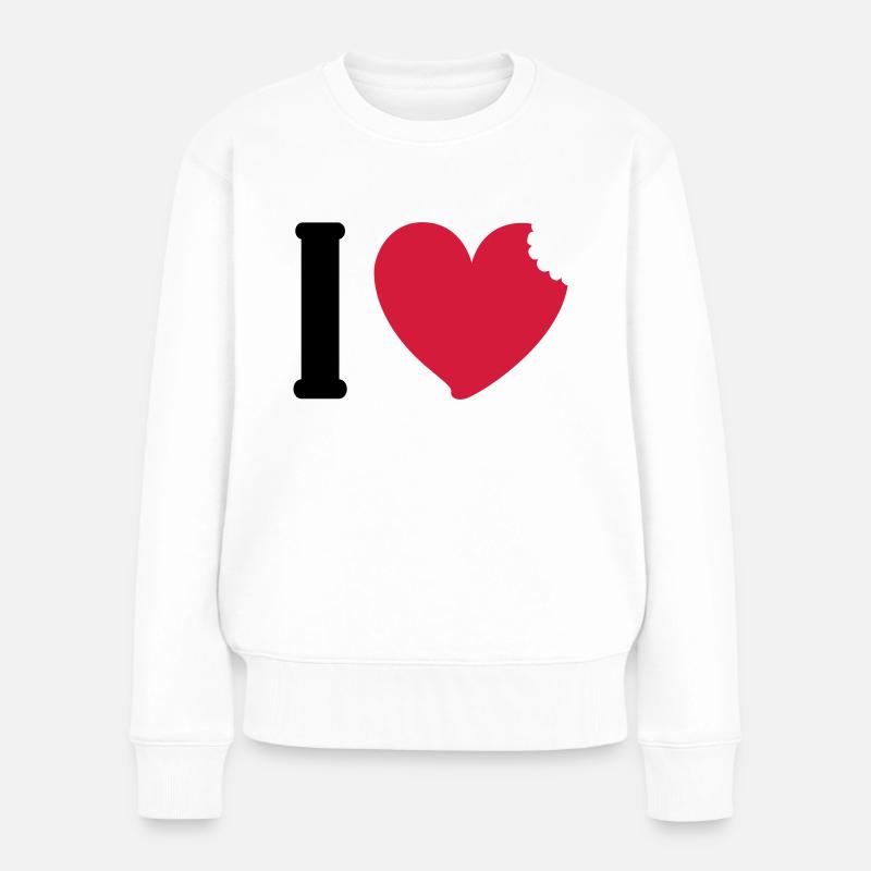 J'aime manger - Pull Premium bio Femme - blanc
