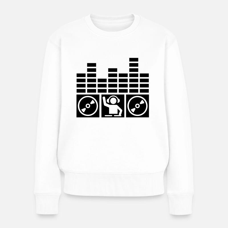 DJ - Pull Premium bio Femme - blanc
