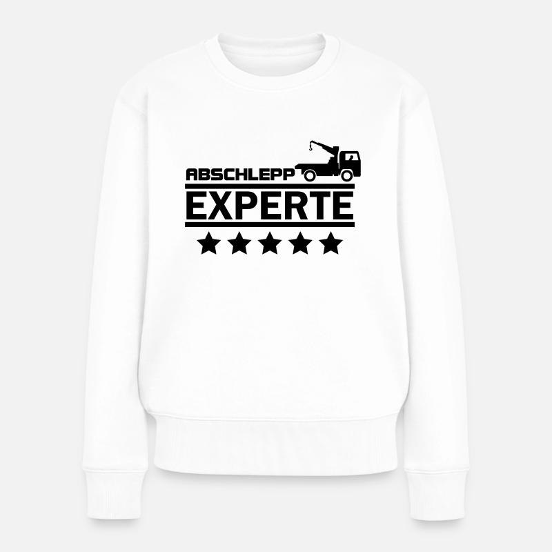abschlepp experte - Frauen Premium Bio Pullover - Weiß