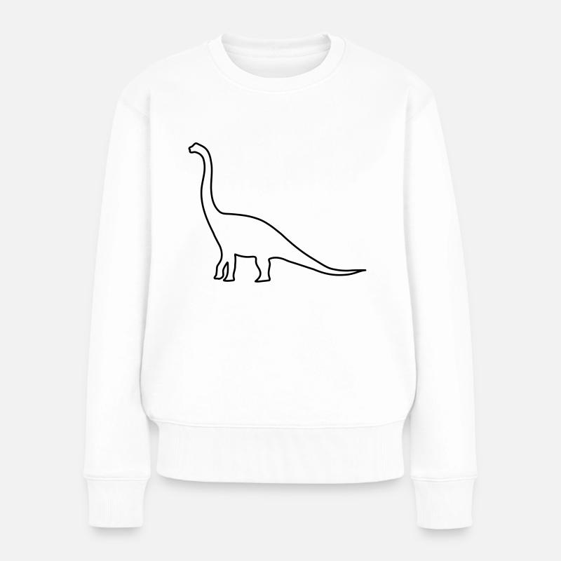 dinosaure - Pull Premium bio Femme - blanc