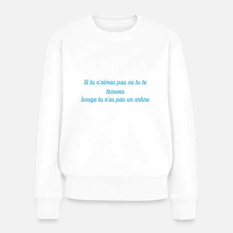 Citation - Pull Premium bio Femme - blanc