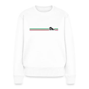 Italien - Kolosseum von Rom - Frauen Premium Bio Pullover - Weiß - Vorne - Julia (174cm)