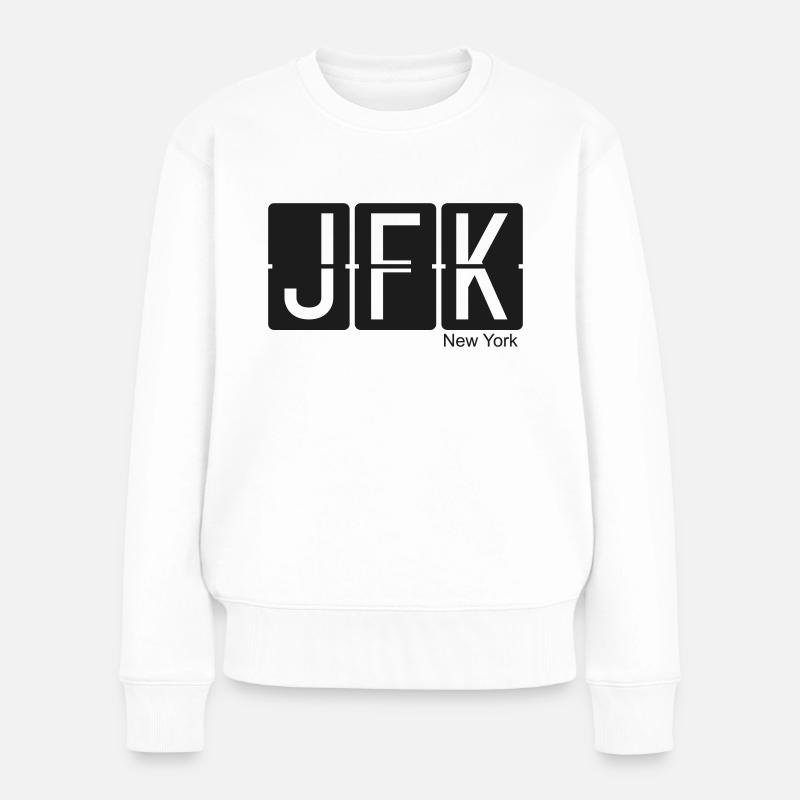 New York - Frauen Premium Bio Pullover - Weiß