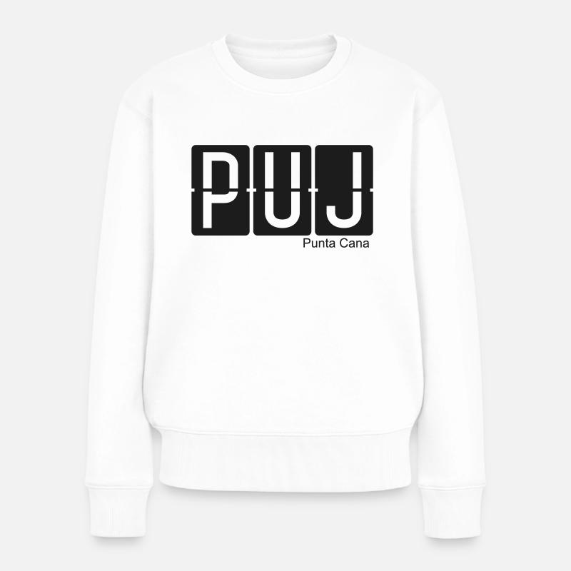 Punta Cana - Frauen Premium Bio Pullover - Weiß
