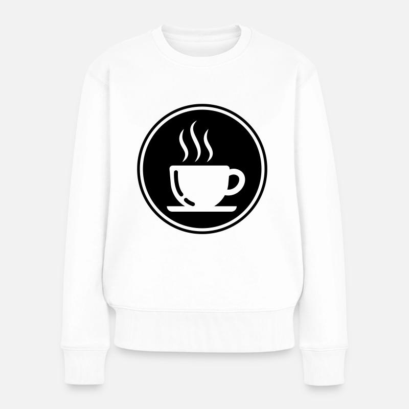 Tasse à café - Pull Premium bio Femme - blanc