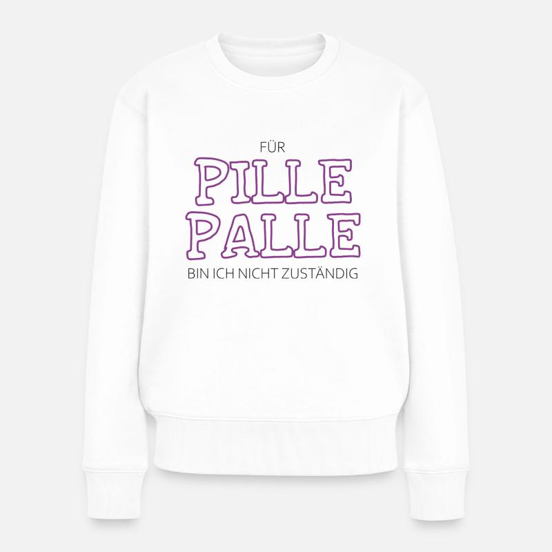 PillePalle - Frauen Premium Bio Pullover - Weiß