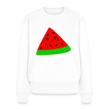 Melon - Pull Premium bio Femme - blanc - Devant - Julia (174cm)