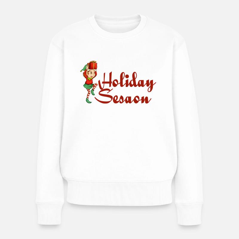 Elf - Frauen Premium Bio Pullover - Weiß