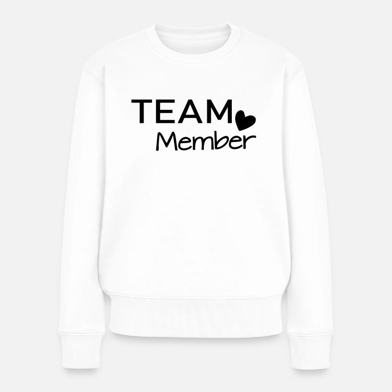 Team Member - Frauen Premium Bio Pullover - Weiß