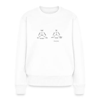Gott Erklärung - Frauen Premium Bio Pullover - Weiß - Vorne - Julia (174cm)