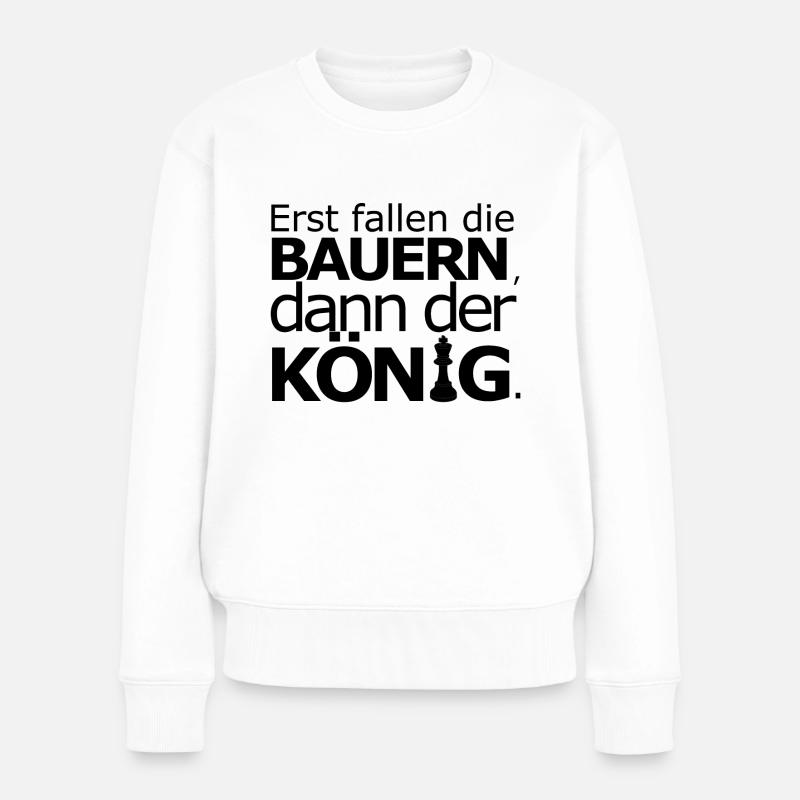 Pro Bauern - Frauen Premium Bio Pullover - Weiß