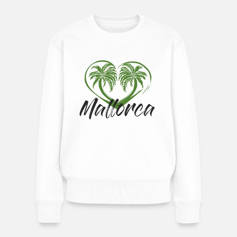 Mallorca Urlaub - Frauen Premium Bio Pullover - Weiß