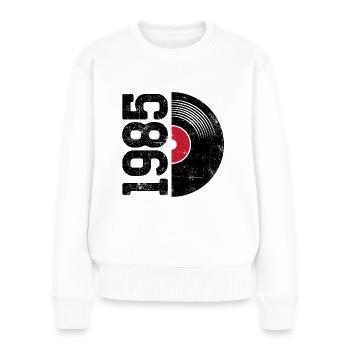 Millésime 1985 - Pull Premium bio Femme - blanc - Devant - Julia (174cm)