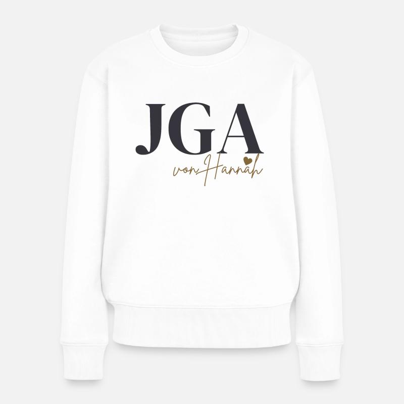 JGA von Hannah – Elegant Style - Frauen Premium Bio Pullover - Weiß