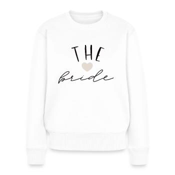 The bride - Frauen Premium Bio Pullover - Weiß - Vorne - Julia (174cm)