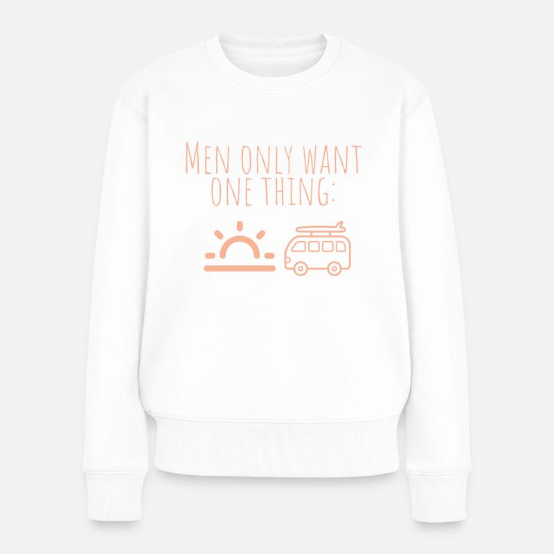 MowoT Van an der Sonne - Frauen Premium Bio Pullover - Weiß