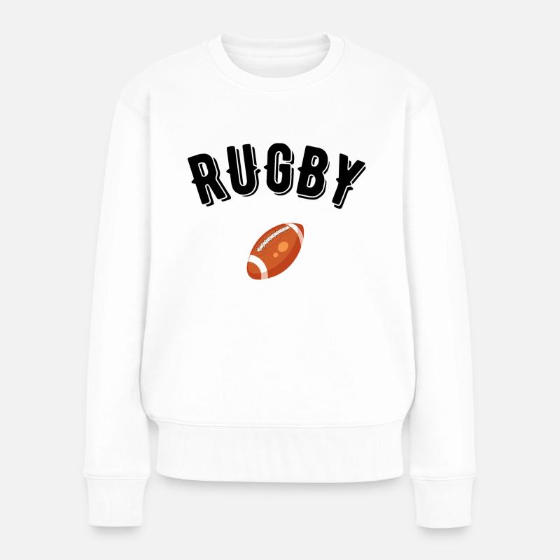 rugby - Pull Premium bio Femme - blanc