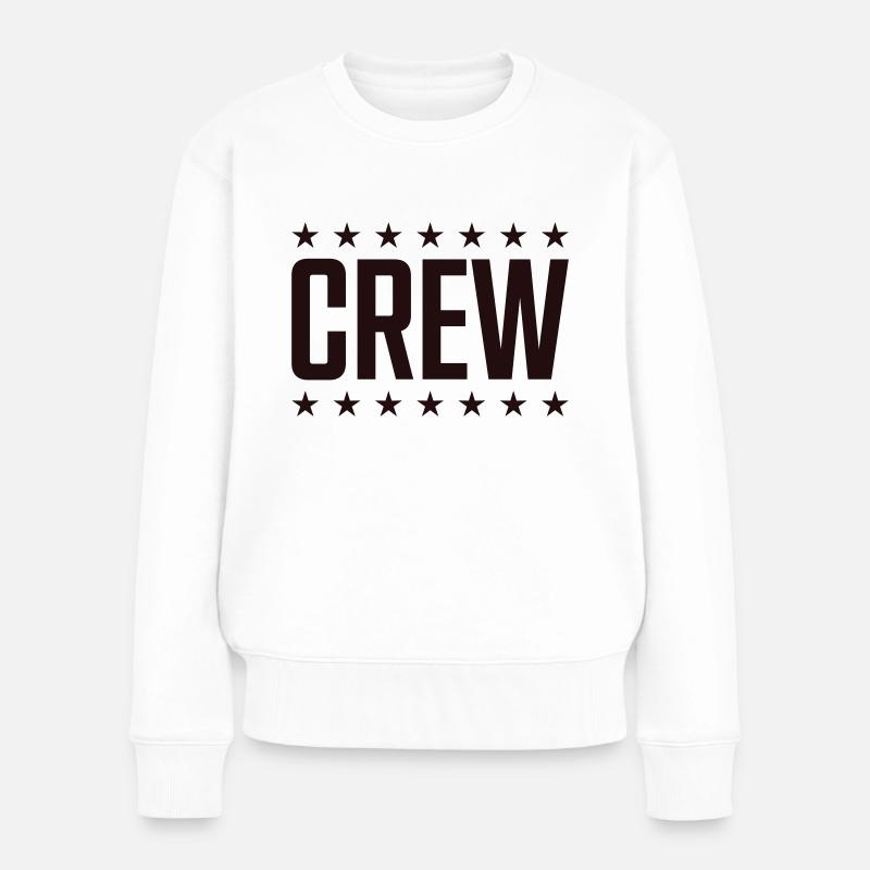 crew - Frauen Premium Bio Pullover - Weiß